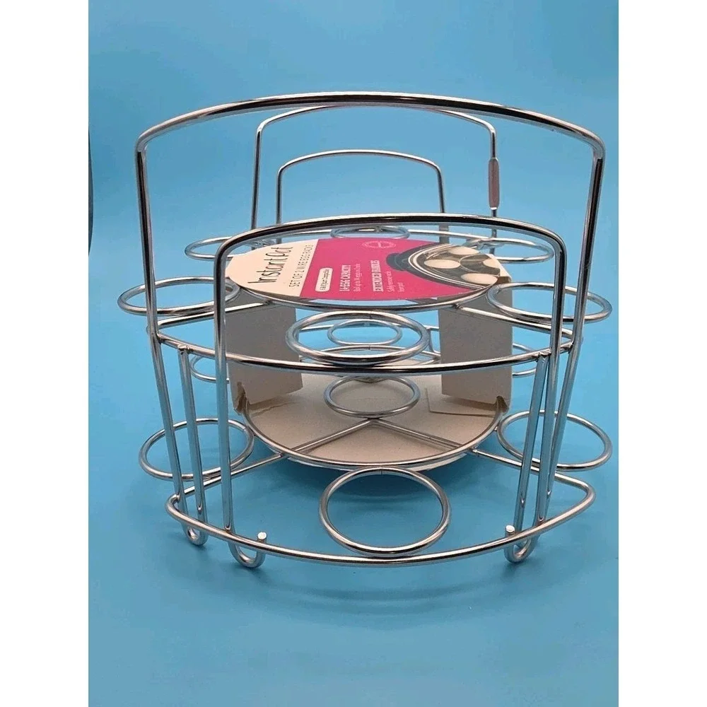 Instant Pot Set Of 2 Wire Egg Racks 6 Amd 8 Quart Compatible 14 Eggs‎